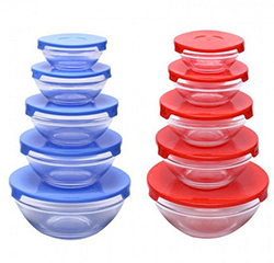 SET 5 THỐ THỦY TINH ĐỰNG THỰC PHẨM LÀM QUÀ KHUYẾN MÃI